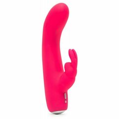 Розовый вибратор-кролик Rechargeable Mini Rabbit Vibrator - 15,2 см. - 