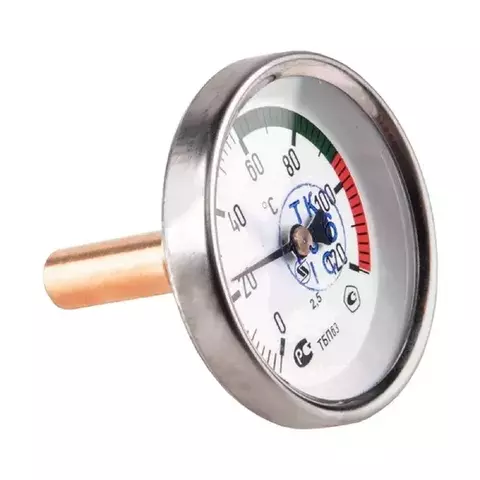 Купить Термометр биметалл ТБП-Т 120С Дк63 L=50 G1/2