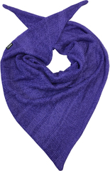 Треугольный шарф-косынка (меланж фиолетовый)