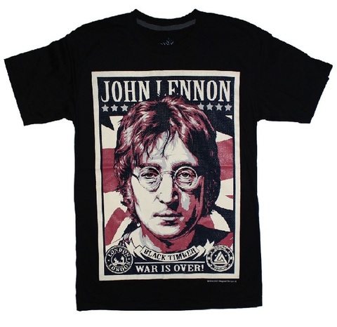 BTB The Beatles John Lennon War Is Over — Футболка Джон Леннон