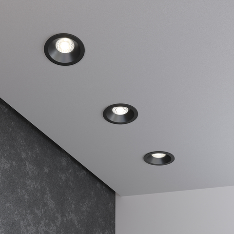 Встраиваемый светодиодный светильник 15266/LED 7W 4200K BK черный