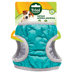 Triol шлейка-жилетка мягкая утепленная бирюзовая L, обхват груди 460-500мм