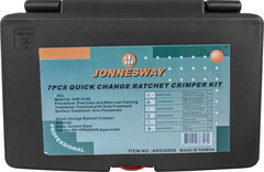Jonnesway AR030058 Пресс-клещи обжимные со вставками в наборе, 7 предметов 49993