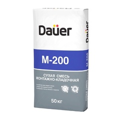 Сухая смесь монтажно-кладочная М-200 Dauer, 50 кг