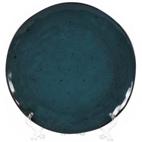 Тарелка обеденная Domenik Stone Turquoise 26 см - Синий