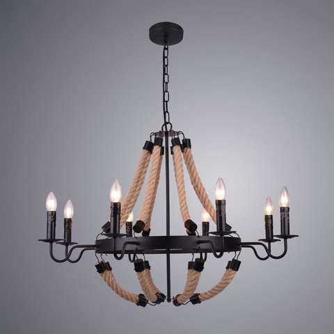 Люстра Arte Lamp Marsiglia A8956LM-8BK