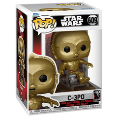 Funko POP! Bobble Star Wars Ep 6 RotJ 40th C-3PO in chair (609)