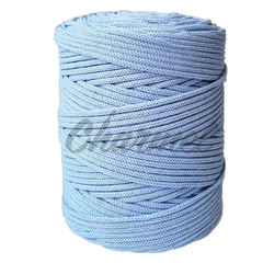Голубой  Хлопковый шнур 4 мм