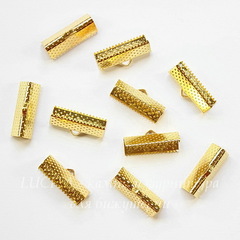 Концевик для лент 20 мм (цвет - золото), 10 штук