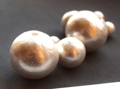 Хлопковый жемчуг 8 мм White