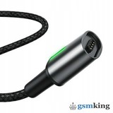 Baseus Zinc USB to Magnetic Lightning Cable 2.4A 1m Black CALXC-A01