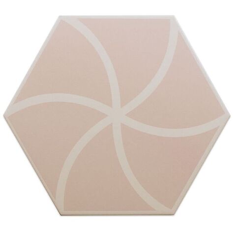 DNA Tiles Fancy Waves Pink 20x23