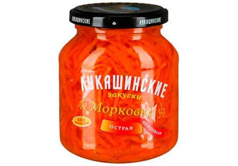 Морковка по-корейски острая "Лукашинские",  340г