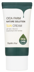 Восстанавливающий солнцезащитный крем  Cica Farm Nature Solution Sun Cream Spf50+ / Pa++++ FARM STAY