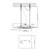 Gessi 57801#238 Minimali Встраиваемая в потолок душевая система 350х350 мм., с функцией тропический ливень, цвет Mirror Steel (без накладной панели 57871)