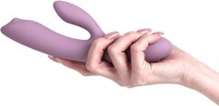 Сиреневый интерактивный вибратор-кролик Trysta Neo с шариком для зоны G - 18,4 см. - 