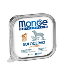 Monge Dog Monoprotein Solo консервы для собак паштет из оленины 150г