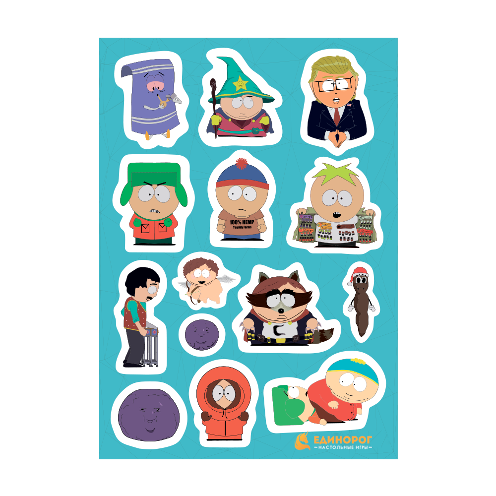 S stickers. Наклейки South Park. Наклейки-Стикеры 