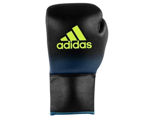 ПЕРЧАТКИ БОКСЕРСКИЕ КОЖАНЫЕ ADIDAS GLORY PROFESSIONAL чёрно-синие