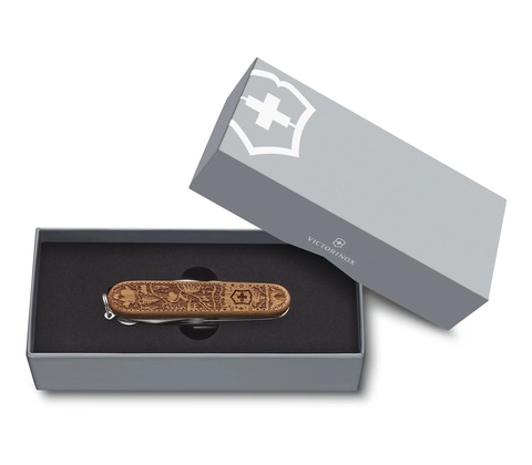 Нож складной Victorinox Climber Wood Swiss Spirit Limited Edition 2021 (1.3701.63L21)