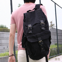 Винтажный рюкзак из ткани Virginland 55 Black