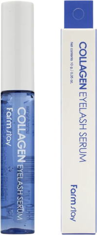 Farmstay Collagen Сыворотка для укрепления ресниц с гидролизованным коллагеном Collagen Eyelash Serum