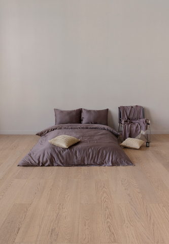 Простыня на резинке 200x220x30 Luxberry шоколадная