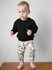 Комплект Mjölk Свитшот Black/Штанишки Ракеты