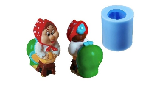 Силиконовый молд Бабуля