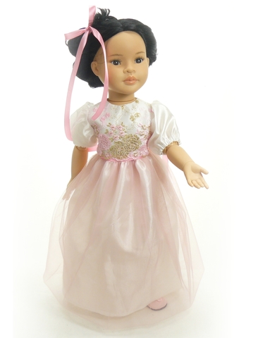 Платье из тафты - Демонстрационный образец. Одежда для кукол, пупсов и мягких игрушек.