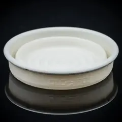 Складная силиконовая чаша для бритья Yaqi белая