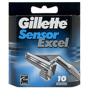 Сменные кассеты для бритья Sensor Excel 10 шт