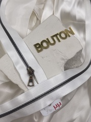 Молния металл, AM, на атласной тесьме, 4 мм, цвет 2101, белый