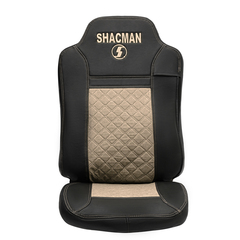 Чехлы Shacman X-6000 (экокожа, черный, бежевая вставка)