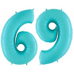 Г 40''/102 см, Цифра Голубой (Blue) 