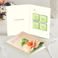 новинка Открытка 4 шоколадки 