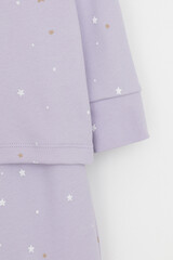 пижама  для девочки  К 1621/лепесток орхидеи,звездочки