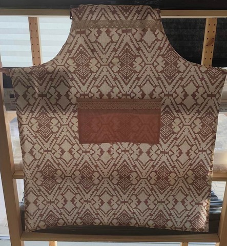 Фартук Alunda, белый/красный, 70х85, хлопок/полиэстер