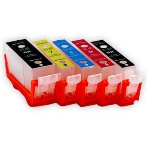 ДЗК Canon iP4840, MG5140, MG5240, MG5340, MX884, iX6540, iP4940. Комплект 5 шт с авточипами