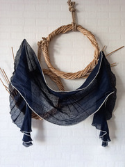 Палантин льняной 