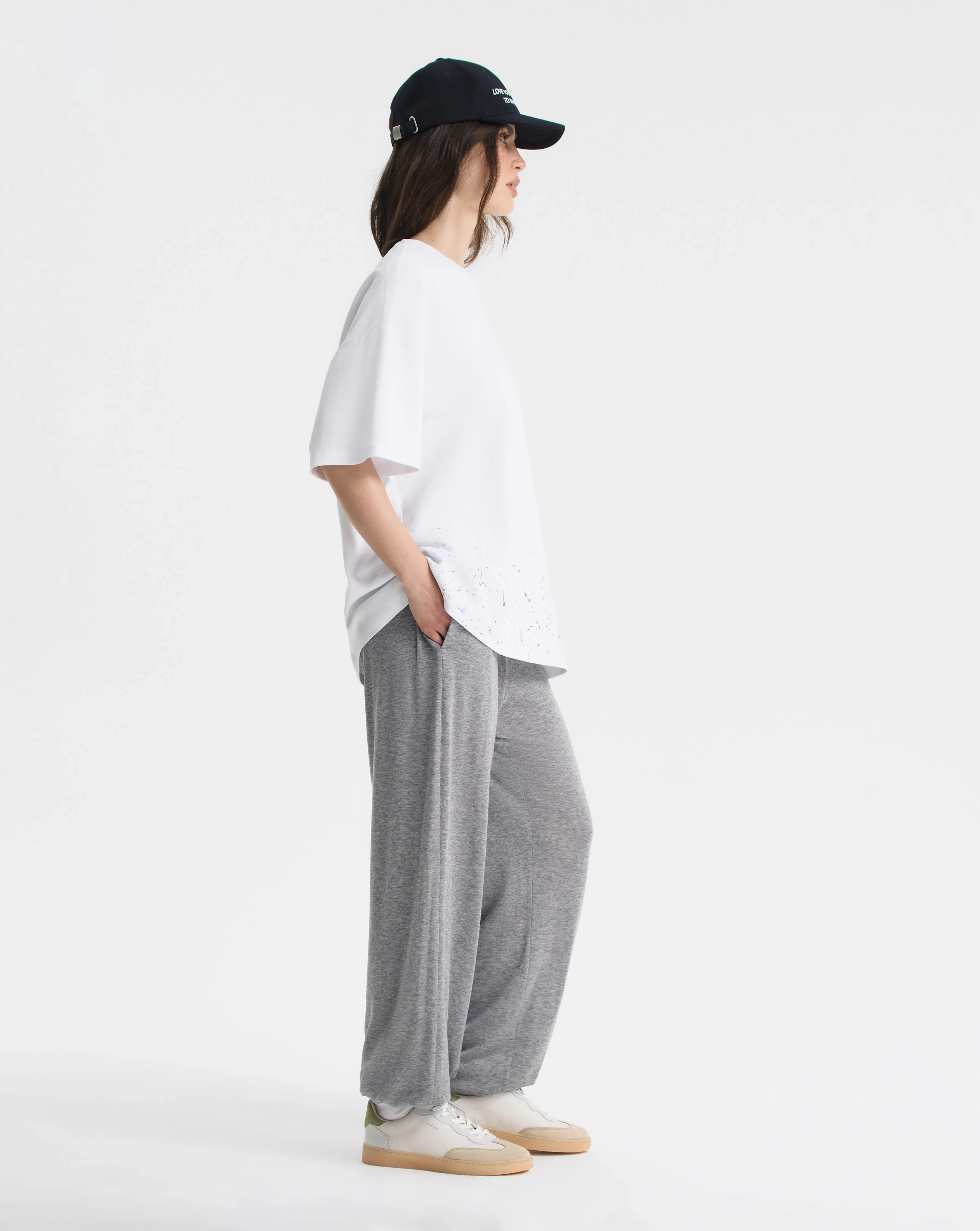 Футболка с принтом разбрызганной краски