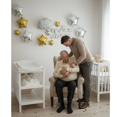 Гирлянда Привет Малыш серебро