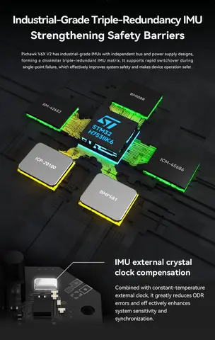 Полётный контроллер CUAV Pixhawk V6X V2 + модуль питания PMU 2 lite