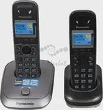Радио-телефон Dect Panasonic KX-TG2512RU1 серый металлик (2 трубки) АОН