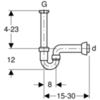Сифон для мойки Geberit 152.742.11.1