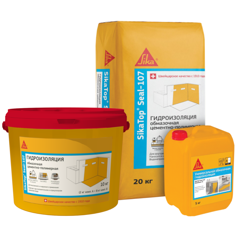 Гидроизоляция Sika 101a. Гидроизоляция Sika Seal 172 цементная тонкослойная 25 кг. Двухкомпонентная гидроизоляция Sika. Обмазочная гидроизоляция SIKATOP Seal 107. Гидроизоляция sika