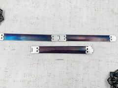 Застежка прищепка Пак-пак металл, L 8,5 см, синий