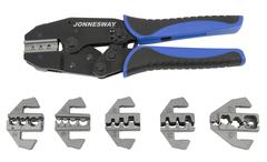 Jonnesway AR030058 Пресс-клещи обжимные со вставками в наборе, 7 предметов 49993