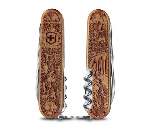 Нож складной Victorinox Climber Wood Swiss Spirit Limited Edition 2021 (1.3701.63L21)