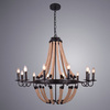 Люстра Arte Lamp Marsiglia A8956LM-12BK